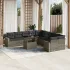 Set canapele de grădină cu perne, 11 piese, maro, poliratan GartenMobel Dekor
