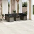 Set canapele de grădină cu perne, 10 piese, maro, poliratan GartenMobel Dekor