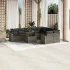 Set canapele de grădină cu perne 10 piese gri deschis poliratan GartenMobel Dekor