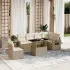 Set canapele de grădină cu perne, 7 piese, maro, poliratan GartenMobel Dekor