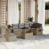 Set canapele de grădină cu perne, 7 piese, maro, poliratan GartenMobel Dekor