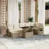 Set canapele de grădină cu perne, 8 piese, maro, poliratan GartenMobel Dekor