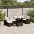 Set canapele de grădină cu perne, 8 piese, maro, poliratan GartenMobel Dekor