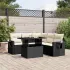 Set canapele de grădină cu perne, 6 piese, maro, poliratan GartenMobel Dekor