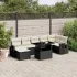 Set canapele de grădină cu perne, 8 piese, maro, poliratan GartenMobel Dekor