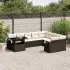 Set canapele de grădină cu perne 10 piese gri deschis poliratan GartenMobel Dekor