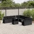 Set canapele de grădină cu perne, 11 piese, maro, poliratan GartenMobel Dekor