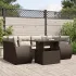 Set canapele de grădină cu perne, 7 piese, maro, poliratan GartenMobel Dekor