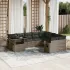 Set canapele de grădină cu perne 10 piese gri deschis poliratan GartenMobel Dekor