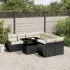 Set canapele de grădină cu perne, 9 piese, maro, poliratan GartenMobel Dekor