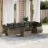 Set canapele de grădină cu perne, 7 piese, maro, poliratan GartenMobel Dekor