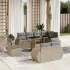 Set canapele de grădină cu perne, 9 piese, maro, poliratan GartenMobel Dekor