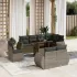 Set canapele de grădină cu perne, 9 piese, maro, poliratan GartenMobel Dekor