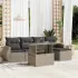 Set canapele de grădină cu perne, 6 piese, maro, poliratan GartenMobel Dekor
