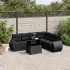 Set canapele de grădină, 7 piese, cu perne, gri, poliratan GartenMobel Dekor