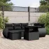 Set canapele de grădină cu perne, 7 piese, maro, poliratan GartenMobel Dekor