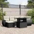 Set canapele de grădină cu perne, 7 piese, maro, poliratan GartenMobel Dekor