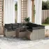 Set canapele de grădină cu perne, 9 piese, maro, poliratan GartenMobel Dekor