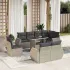 Set canapele de grădină cu perne, 9 piese, maro, poliratan GartenMobel Dekor