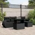 Set canapele de grădină cu perne, 6 piese, maro, poliratan GartenMobel Dekor