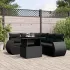 Set mobilier grădină cu perne, 6 piese, gri, poliratan GartenMobel Dekor