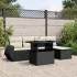 Set canapele de grădină cu perne, 6 piese, maro, poliratan GartenMobel Dekor