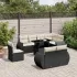 Set canapele de grădină cu perne, 9 piese, maro, poliratan GartenMobel Dekor