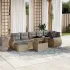 Set canapele de grădină, 8 piese, cu perne, bej, poliratan GartenMobel Dekor
