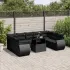 Set canapele de grădină cu perne, 10 piese, maro, poliratan GartenMobel Dekor