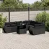 Set canapele de grădină cu perne, 10 piese, maro, poliratan GartenMobel Dekor
