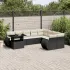 Set canapele de grădină cu perne, 10 piese, maro, poliratan GartenMobel Dekor