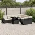 Set canapele de grădină cu perne, 10 piese, maro, poliratan GartenMobel Dekor