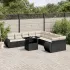 Set canapele de grădină cu perne, 11 piese, maro, poliratan GartenMobel Dekor