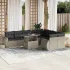 Set canapele de grădină cu perne, 10 piese, maro, poliratan GartenMobel Dekor