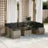 Set canapele de grădină cu perne, 10 piese, maro, poliratan GartenMobel Dekor