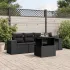 Set canapele de grădină cu perne, 5 piese, maro, poliratan GartenMobel Dekor