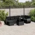 Set canapele de grădină, 8 piese, cu perne, bej, poliratan GartenMobel Dekor