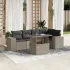 Set mobilier de grădină cu perne, 6 piese, negru, poliratan GartenMobel Dekor