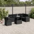 Set canapele de grădină, 7 piese, cu perne, gri, poliratan GartenMobel Dekor