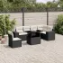 Set canapele de grădină, 7 piese, cu perne, gri, poliratan GartenMobel Dekor