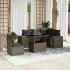 Set canapele de grădină cu perne, 6 piese, maro, poliratan GartenMobel Dekor