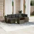 Set canapele de grădină cu perne, 7piese gri deschis poliratan GartenMobel Dekor