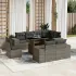 Set canapele de grădină cu perne, 9 piese, maro, poliratan GartenMobel Dekor
