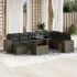 Set canapele de grădină cu perne, 9 piese, maro, poliratan GartenMobel Dekor