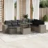 Set canapele de grădină cu perne, 9 piese, maro, poliratan GartenMobel Dekor