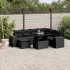 Set canapele de grădină cu perne, 8 piese, maro, poliratan GartenMobel Dekor