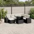 Set canapele de grădină cu perne, 8 piese, maro, poliratan GartenMobel Dekor