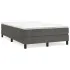 Pat box spring cu saltea, gri închis, 100x200 cm, catifea GartenMobel Dekor