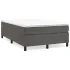 Pat box spring cu saltea, gri închis, 120x190 cm, catifea GartenMobel Dekor