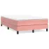 Pat box spring cu saltea, roz, 100x200 cm, catifea GartenMobel Dekor